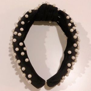 Lele Sadoughi Pearl Embellished Headband